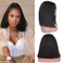 Jessica Hair Transparent Lace 180% Density Kinky Straight 5x5 Closure Wigs Short Bob Wigs Yaki Straight Brazilian Human Hair Wigs for Black Women Pre Plucked Natural Hairline with Baby Hair（10 Inch）