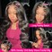 24 Inch Full 13x6 Body Wave Lace Front Wigs Human Hair Pre Plucked HD Transparent Lace Frontal Wigs Human Hair 180% Density Glueless Wigs Human Hair with Baby Hair for Women