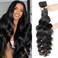 Body Wave Bundles Human Hair Brazilian Wave Bundles 100% Unprocessed Brazilian Virgin Remy Hair Bundles Body Weave Bundles Human Hair Extensions for Black Women 22 24 26 28 inch