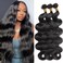Body Wave Bundles Human Hair Brazilian Wave Bundles 100% Unprocessed Brazilian Virgin Remy Hair Bundles Body Weave Bundles Human Hair Extensions for Black Women 12 14 16 inch