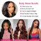 Bundles Human Hair Body Wave Bundles with Closure 100% Unprocessed Brazilian Virgin Human Hair Body Wave 3 Bundles with 4x4 Lace Closure Free Part for Black Women 24 26 28+22 inch