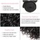 Water Wave 4 Bundles Human Hair 18 20 22 24 Inch, 10A Brazilian Curly Human Hair Bundles, Double Weft Deep Wave Bundles, Natural Black Color Wet and Wavy Hair Extensions