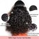 Water Wave 4 Bundles Human Hair 18 20 22 24 Inch, 10A Brazilian Curly Human Hair Bundles, Double Weft Deep Wave Bundles, Natural Black Color Wet and Wavy Hair Extensions