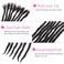 Human Textured Loc Extensions 0.4cm Loc Extension Human Hair,Natural Curly Hair,Full Handmade (10in 0.4cm 10 strands), Natural black)