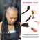 Human Textured Loc Extensions 0.4cm Loc Extension Human Hair,Natural Curly Hair,Full Handmade (12in 0.4cm 80 strands),Natural black)