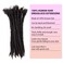 Textured Locs 0.6cm Loc Extensions Human Hair #27 100% Real Human Hair Dreadlock Extensions for Man/Women Full Head Handmade Permanent loc Extensions Bundles Curly Ends(8inch 0.6cm-20strands, 27)