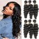 QTHAIR 14A Grade Brazilian Loose Wave Bundle Brazilian Human Hair Loose Wave 1 Bundle 100% Unprocessed Brazilian Virgin Human Hair Extensions for Woman (14inch, Natutal Color)