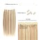 Sassina Fish Wire Human Hair Extensions, 20 Inch 120 Grams Highlight Dark Dirty Blonde Mixed with Ash Blonde Remy Wire Hair Extensions Real Human Hair with Miracle Wire Straight Hairpiece