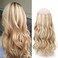 Sassina Fish Wire Human Hair Extensions, 20 Inch 120 Grams Highlight Dark Dirty Blonde Mixed with Ash Blonde Remy Wire Hair Extensions Real Human Hair with Miracle Wire Straight Hairpiece