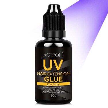 Hair Extension UV Glue V Light Hair Extension Glue Extra Strong Waterproof Mild Transparent Glue Hair Glue UV