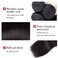 Straight Hair Bundles with Closure (10 12 14+10 Closure) 100% Brazilian Straight Virgin Hair 3 Bundles with Lace Closure Free Part Human Hair Extensions Natural Black Color