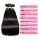 Brazilian Straight Hair 3 Bundles With Frontal Closure 13&times;4 Ear To Ear Lace Frontal With Bundles 100% Unprocessed Virgin Human Hair Extensions Weave Natural Color (20 22 24+18Frontal)