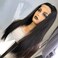 4x4 Lace Closure Wigs Human Hair Pre Plucked 180％ Density Glueless Straight 12A Brazilian Virgin Hair Lace Front Wigs For Black Women Natural Black Wig With Baby Hair 26inch