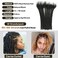 Locs Extension Human Hair 0.6cm Dreadlock Extension 6 Inch 30 Str Natural Black Human Hair Locs Full Handmade Permanent Dreadlock Extension Can Be Dyed and Bleached for Women Men