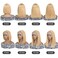 X-TRESS Honey Blonde Bob Wigs 13&Atilde;&mdash;4&Atilde;&mdash;1 T Part Lace Front Wig 8 Inch #27 Honey Blonde Lace Front Bob Wig Middle Part Human Hair Wig Short Bob Human Hair Wig for Black Women?8 Inch?27#?