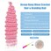 Braiding Hair Pink Ocean Wave Crochet Hair Deep Wave Braiding Hair for Butterfly Locs Crochet Hair Twist Hair Wavy Curly Braiding Hair Beach Curl Crochet Hair Dreadlock Extensions(3 Pack,16 Inch)
