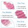 Braiding Hair Pink Ocean Wave Crochet Hair Deep Wave Braiding Hair for Butterfly Locs Crochet Hair Twist Hair Wavy Curly Braiding Hair Beach Curl Crochet Hair Dreadlock Extensions(3 Pack,16 Inch)