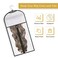 Hair Extensions Storage Bag with Hanger, Dustproof Bag Hairpieces Storage Holder Portable Wigs Carrier Case Hair Extension Travel Bag with Anti-Slip Hair Hanger for Store Style Hair Daily Use, Travel