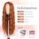 Lady Miranda 28 Inch Long Ginger Wig Synthetic Ginger Wigs Long Wavy Wig Body Wave Wigs for Women Natural Middle Part Wigs For Daily Life (Ginger, 28 Inch)