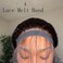 Wig Kit for Lace Front Wigs for Beginners 8Pcs, Lace Melting Elastic Band for Wigs, HD Wig Caps, Eyebrow Razors, Tweezers, Edge Brush, Detangle Brush