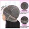 Kinky Straight Human Hair Wig 360 Lace Front Wigs Human Hair 180% Density Yaki Straight Human Hair Wig 18Inch 360 Lace Frontal Wigs Human Hair for Women Natural Color