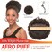 Afro Puff Ponytail Drawstring Extensions Wigs Real Human Hair for Girls Women, Natural Black Virgin Hair 8 Inch Afro Puff Hair Extensions Clip On Kinky Drawstring Curly Ponytail Bun Hairpiece Wigs