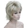 Wiginway Women's Wig Ombre blonde BFluffy Short Straight Layered Hair Synthetic Full Wigs
