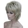 Wiginway Women's Wig Ombre blonde BFluffy Short Straight Layered Hair Synthetic Full Wigs