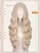 WIGNEE Long Blonde Wavy Wig 28 Inch Natural Wavy 613 Wig Long Platinum Blonde Wig for Women Synthetic Lace Front Wig Middle Part Daily/Cosplay Wigs for White Women