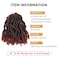 WIGNEE Faux Locs Crochet Hair 8 Inches Soft Locs Pre-Looped Short Faux Locs Crochet Hair For Black Women Crochet Braids(6Packs, 8 Inches, 1B/350)