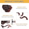 WIGNEE Faux Locs Crochet Hair 8 Inches Soft Locs Pre-Looped Short Faux Locs Crochet Hair For Black Women Crochet Braids(6Packs, 8 Inches, 1B/350)