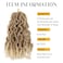 WIGNEE Faux Locs Crochet Hair 8 Inches Natural Black Soft Locs Pre-Looped Short Faux Locs Crochet Hair For Black Women Crochet Braids(6Packs,27/613#)