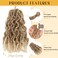 WIGNEE Faux Locs Crochet Hair 8 Inches Natural Black Soft Locs Pre-Looped Short Faux Locs Crochet Hair For Black Women Crochet Braids(6Packs,27/613#)