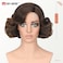 WIGNEE Short Curly Bob Wig Short Curly Wigs for Black Woman Body Wave Side Part Synthetic Lace Front Wig Wear and Go Glueless Wig for Beginners(10"-Brown)