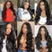 Lace Front Wigs Artifical Synthetic Human Hair Pre-Plucked Glueless Body Wave Frontal Wigs, 26 Inch High-Density Emulation for Black HD Transparent Lace Wigs Black Women Curly Wigs
