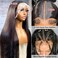 26 Inch 250 Density 13x6 Hd Lace Front Wigs Human Hair, 15A Glueless Straight Frontal Wigs Human Hair Pre Plucked With Baby Hair