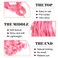 Pink French Curly Braiding Hair 24 Inch 6 Packs Black Loose Wave Bouncy Crochet Hair Pre Stretched 100g/pack Yaki Curly Braiding Hair for Black Women Hair Extensions ((Pack of 6),24inch,Pink)
