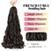 6 Packs French Curls Braiding Hair 24 Inch Loose Wave Bouncy Braiding Hair with curly ends Pre Stretched 100g/pack Yaki Curly Hair for Black Women Hair Extensions (#4)
