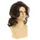 Mens Wig Long Wavy Brown Wig for Male Heat Resistant Synthetic Hair Cosplay Party Costume Wig