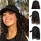 Woman Baseball Cap with Hair African Kinky Curly Hairpiece Girl Hair Synthetic Wavy Extensions wig braids
