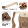 CJL HAIR 18" Long Ponytail Hair Extension Wrap Around Pony Tail Clip in Curly Wavy Synthetic Fake Hairpiece for Women Dark Brown
