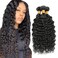 Kinky Curly Human Hair Bundles 22 24 26 Inch Natural Black Color 8A Grade Unprocessed Brazilian Virgin Remy Hair Weave Kinky Curly Bundles Human Hair Extensions for Black Women