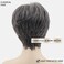 XIUFAXIRUSI XIUFAXIRUSI Grey Pixie Cut Wigs for White Women Silver Short Layers Wig with Air Bangs Salt and Pepper Straight Synthetic Wig