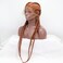 xiweiya Copper Braided Wig Mixed Caramel Hand Braide Wig 4xTwist Braids Reddish Brown Synthetic Lace Front Wigs Box Braiding Wigs Double Dutch Braid Hair 360 Swiss Lace Front for Women 36inch