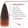 Xtrend Pre Looped Micro Brazilian Kinky Curly Crochet Hair 8 Packs 18 Inch Ombre Brown Micro Curly Braiding Hair Extensions Synthetic Deep Wave For Mini Senegalese Twist Hair (30 Strands/Pack，T30#)