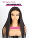 Domiso Yaki Straight Wigs Human Hair Pre Plucked Pre Cut Bleached Knots 8x5 Skin Lace Front Wigs Human Hair for Women 180% Density Beginner Friendly Wig 22 Inch
