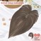 YAMI Hair Toppers for Women Real Human Hair Toppers for Women with Thinning Hair Topper with Bangs Hair Toppers for Women Hair Pieces for Women (Dark Ashy Brown)