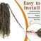 Yanky Twist Crochet Hair - 10 Inch 8 Packs Pre-twisted Fluffy Spring Mini Twist Short Passion Twist, Ombre Brown Pre-Looped Crochet Braids Braiding Hair (10 Inch, M27-8P)