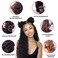 Yavida Water Wave Human Hair Bundles Wet and Wavy Human Hair Weave Bundles Brazilian Bundles Human Hair Unprocessed Remy Human Hair Water Wave Bundles 10 12 14 Inch, Natural Black
