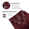 YILITE Clip in Hair Extensions Real Human Hair 8Pcs/Pack 120g Burgundy Straight Thick Invisible Remy Natural Hair Double Weft Clip Extensions for Women (20inches #99J Burgundy）